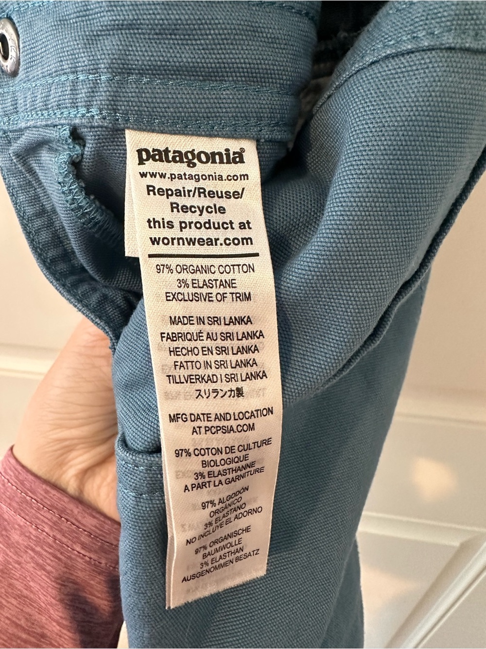 PATAGONIA BABY STAND UP SHORTALLS ABALONE BLUE - Picture 5 of 7